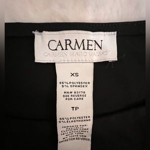 Black silky long sleeve Carmen